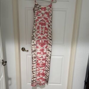 Young Fabulous and Broke Pink and Brown Tie-Dye Maxi Dress